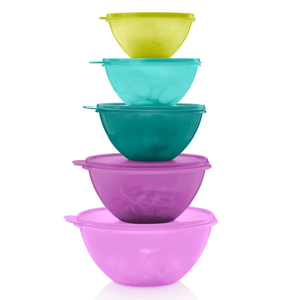 New Tupperware Wonderlier 5 Piece Bowl Spring Edition